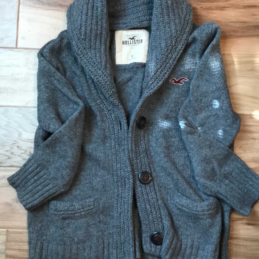 Hollister Grey Knit Sweater